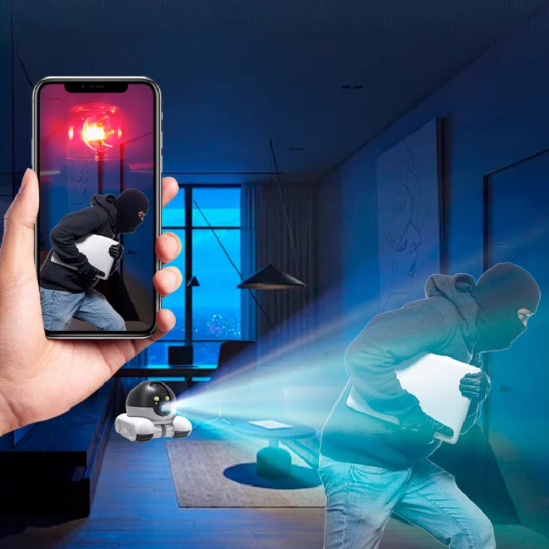 Caméra robot mobile pour animaux de compagnie 2025 – Nouveau produit révolutionnaire [HD sans fil intelligent à distance] Spécial : 50 %