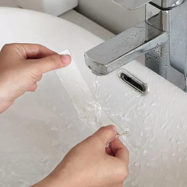 Nano transparent traceless reusable double-sided tape