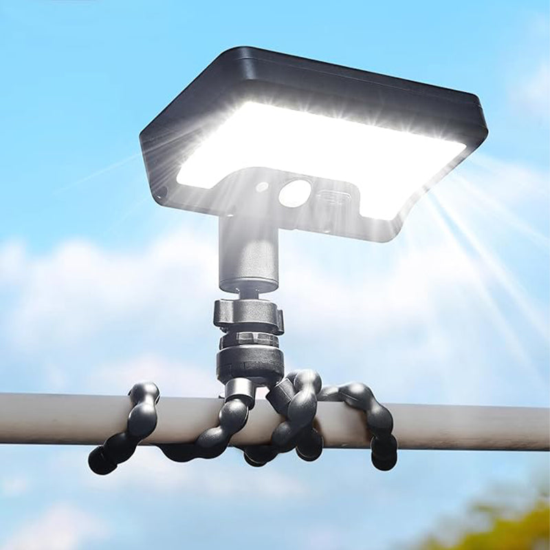 Lampe de réduction capteur solaire et double recharge USB-C, amovible et portable