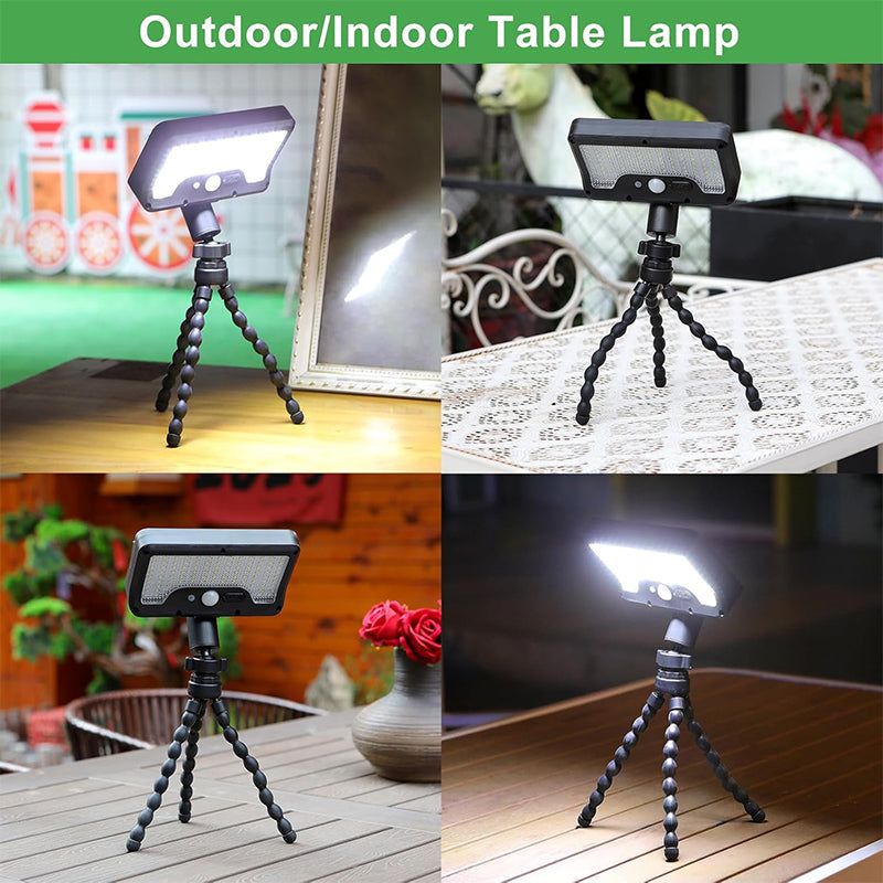 Lampe de réduction capteur solaire et double recharge USB-C, amovible et portable