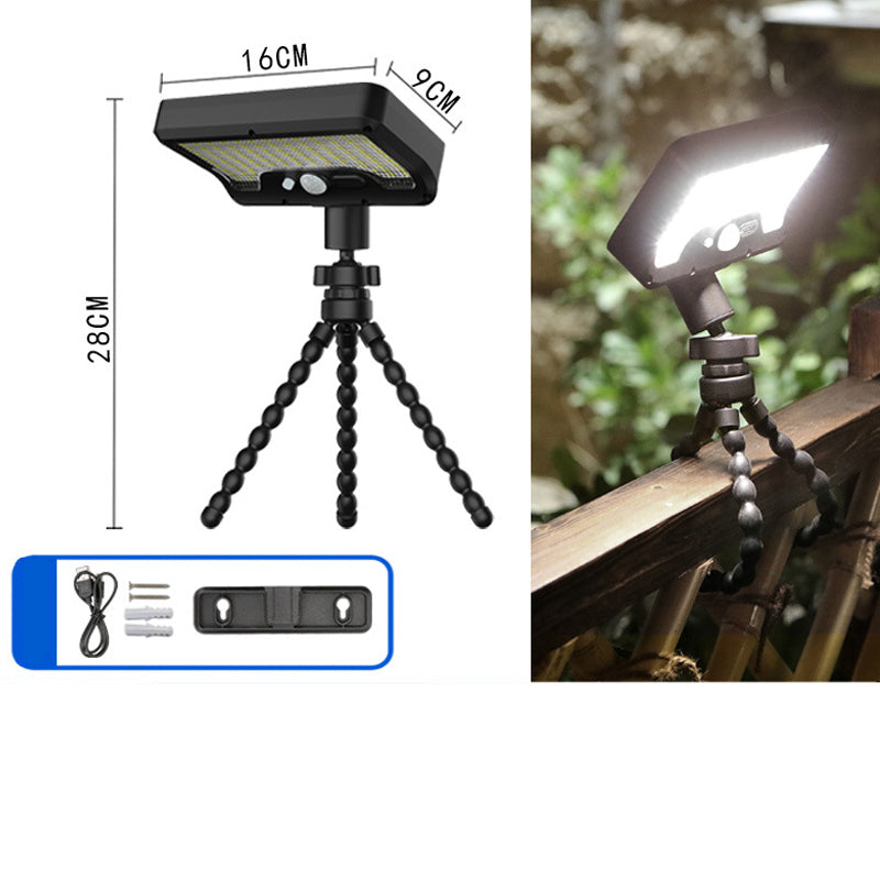 Lampe de réduction capteur solaire et double recharge USB-C, amovible et portable