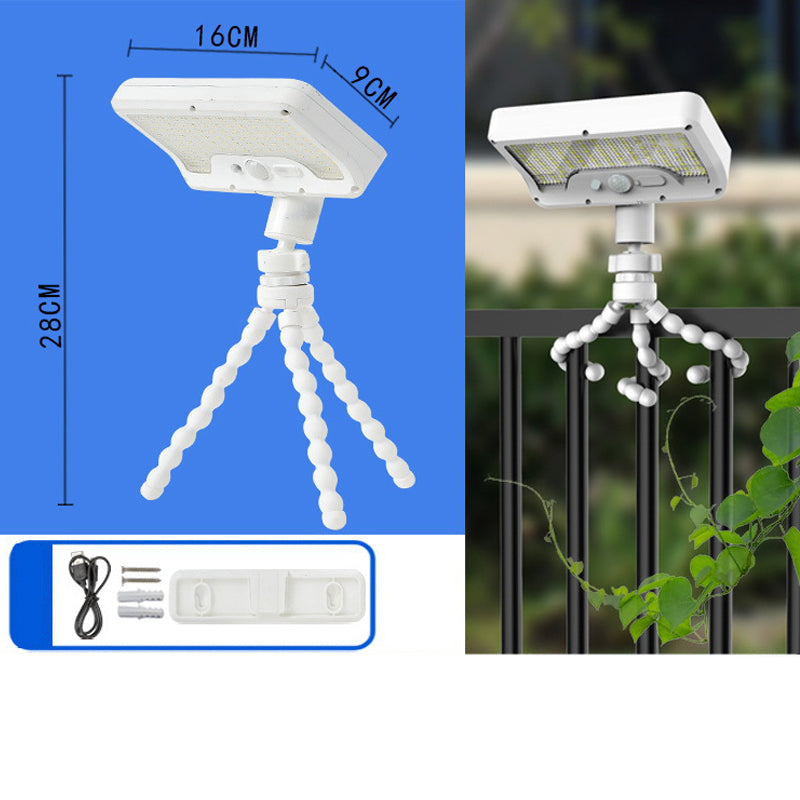 Lampe de réduction capteur solaire et double recharge USB-C, amovible et portable