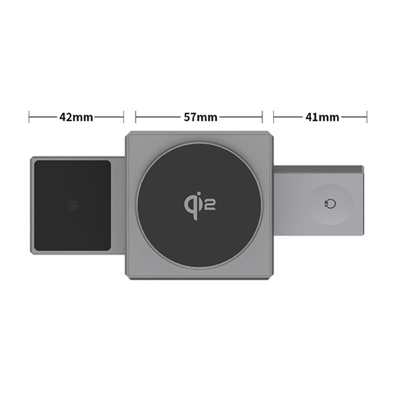 Offre spéciale - Station de recharge magnétique sans fil pliable 3 en 1