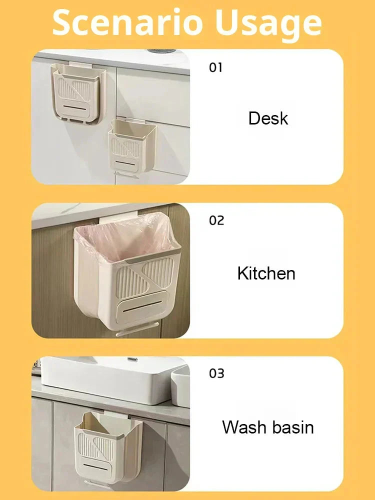 Panier suspendu pliable, pratique et compact, polyvalent, idéal cuisine et rangement