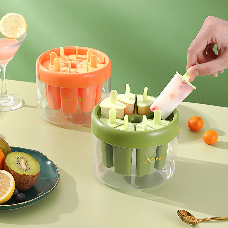 Moule sain 8 cavités, bâtonnets + boîte glaces maison