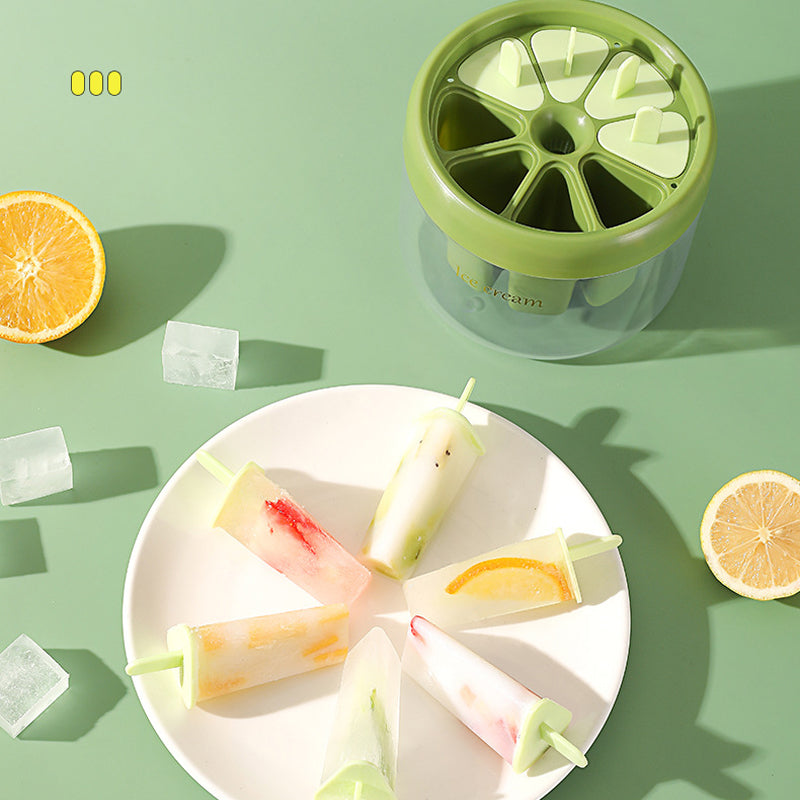 Moule sain 8 cavités, bâtonnets + boîte glaces maison
