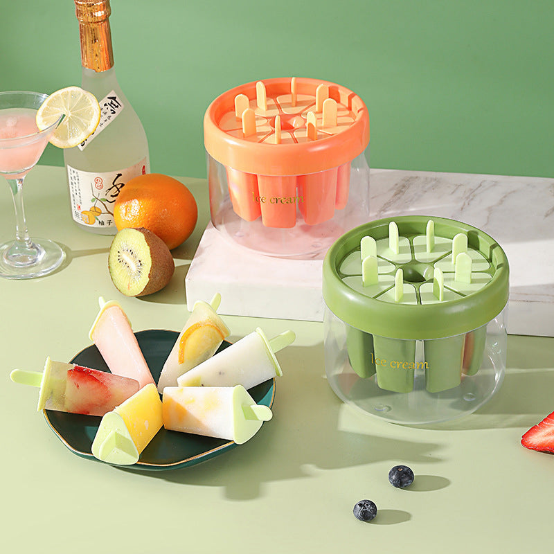Moule sain 8 cavités, bâtonnets + boîte glaces maison