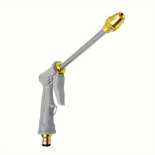 Pistolet à eau haute pression avec 3 buses interchangeables, alliage d'aluminium et laiton (nettoyage voiture et jardin)