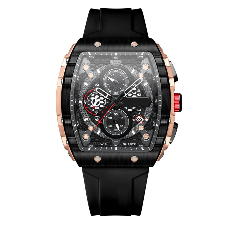 LIVRAISON GRATUITE Montre quartz multifonctionnelle pour hommes au style cyberpunk et futuriste