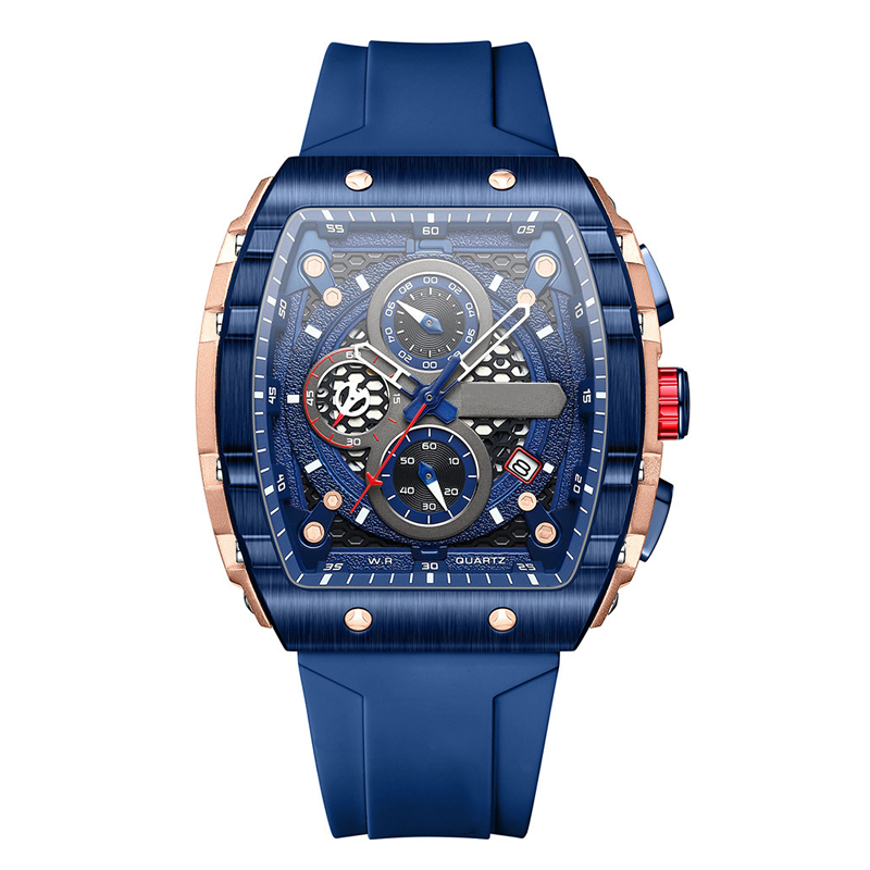 LIVRAISON GRATUITE Montre quartz multifonctionnelle pour hommes au style cyberpunk et futuriste