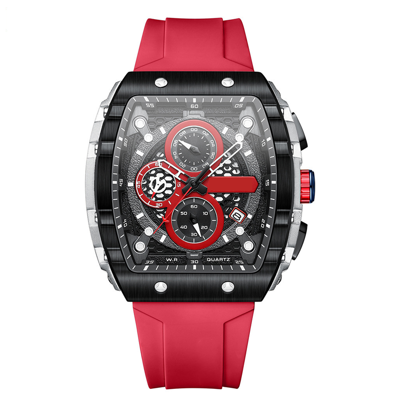 LIVRAISON GRATUITE Montre quartz multifonctionnelle pour hommes au style cyberpunk et futuriste