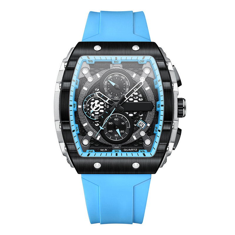 LIVRAISON GRATUITE Montre quartz multifonctionnelle pour hommes au style cyberpunk et futuriste