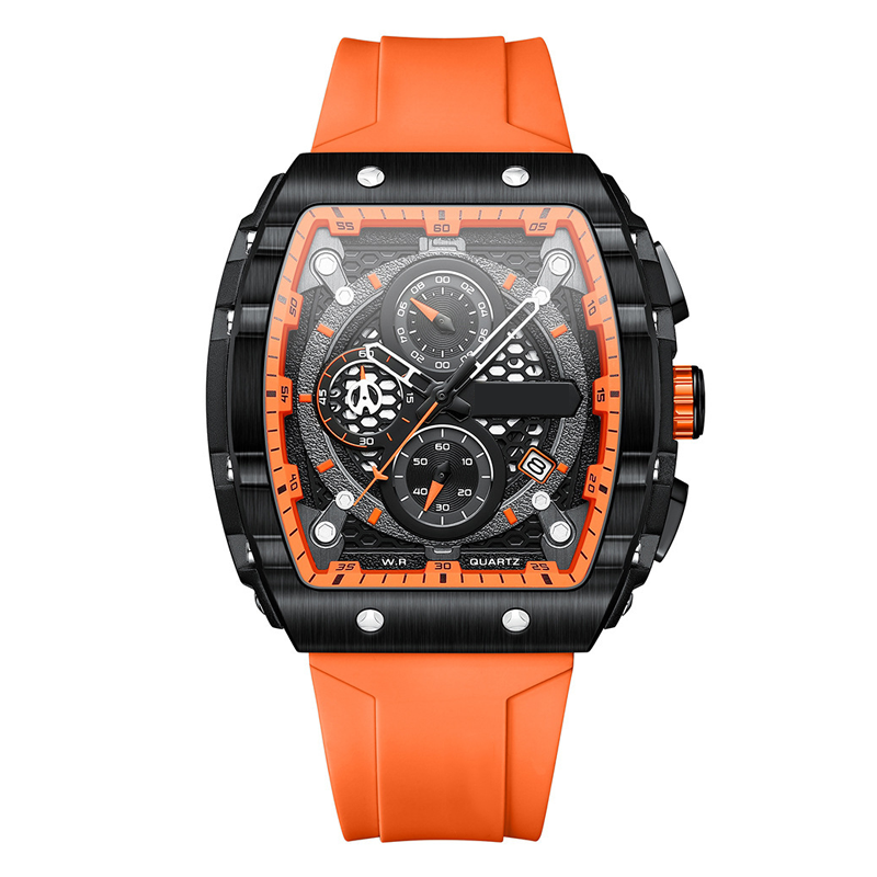 LIVRAISON GRATUITE Montre quartz multifonctionnelle pour hommes au style cyberpunk et futuriste