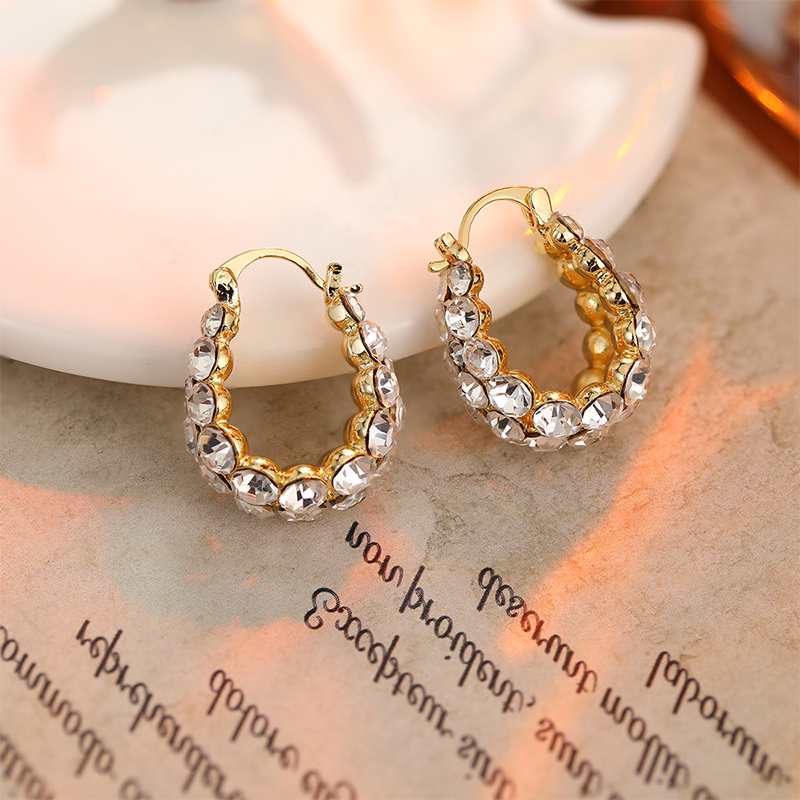 Boucles d'oreilles élégantes strass