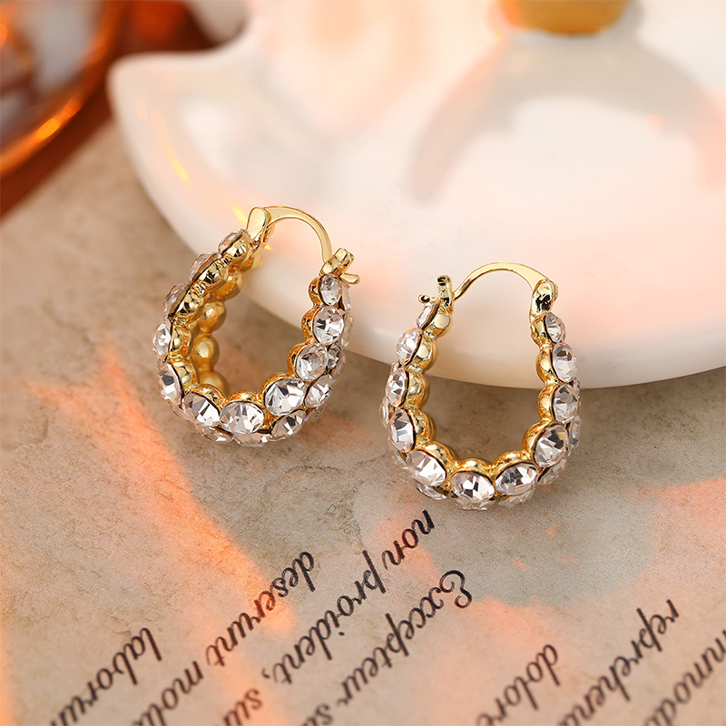 Boucles d'oreilles élégantes strass