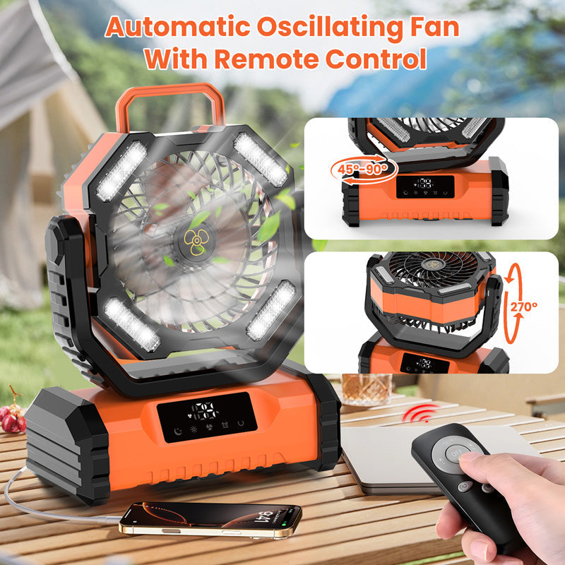 C'est un peu cher mais il fonctionne mieux Ventilateur Oscillant Portable avec Télécommande
