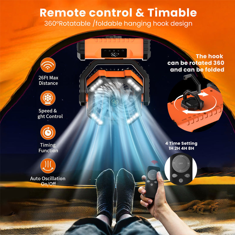 C'est un peu cher mais il fonctionne mieux Ventilateur Oscillant Portable avec Télécommande