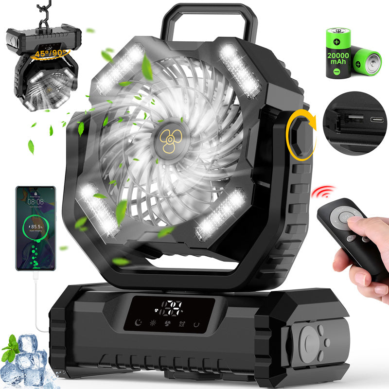 C'est un peu cher mais il fonctionne mieux Ventilateur Oscillant Portable avec Télécommande