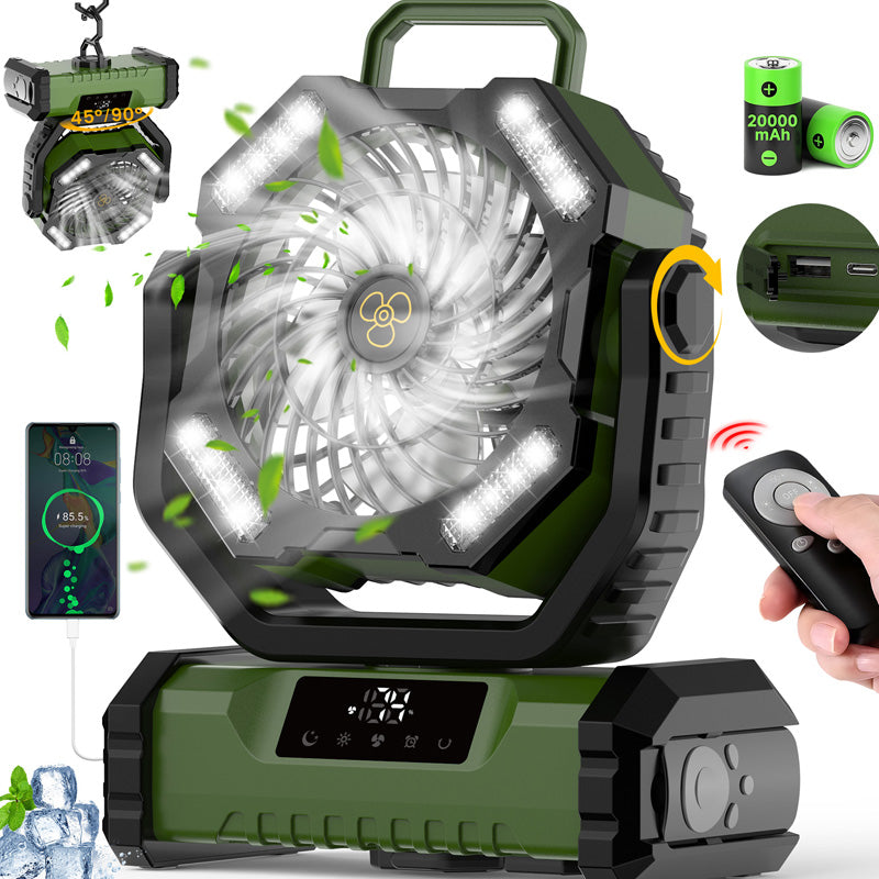 C'est un peu cher mais il fonctionne mieux Ventilateur Oscillant Portable avec Télécommande