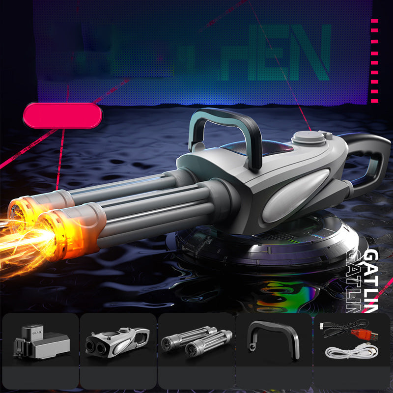 55 % de réduction Pistolet à eau électrique Gatling à double canon