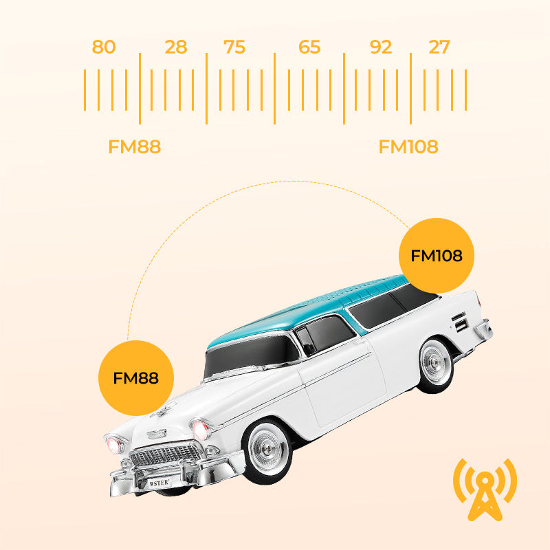 Modèle de voiture rétro Haut-parleur Bluetooth sans fil