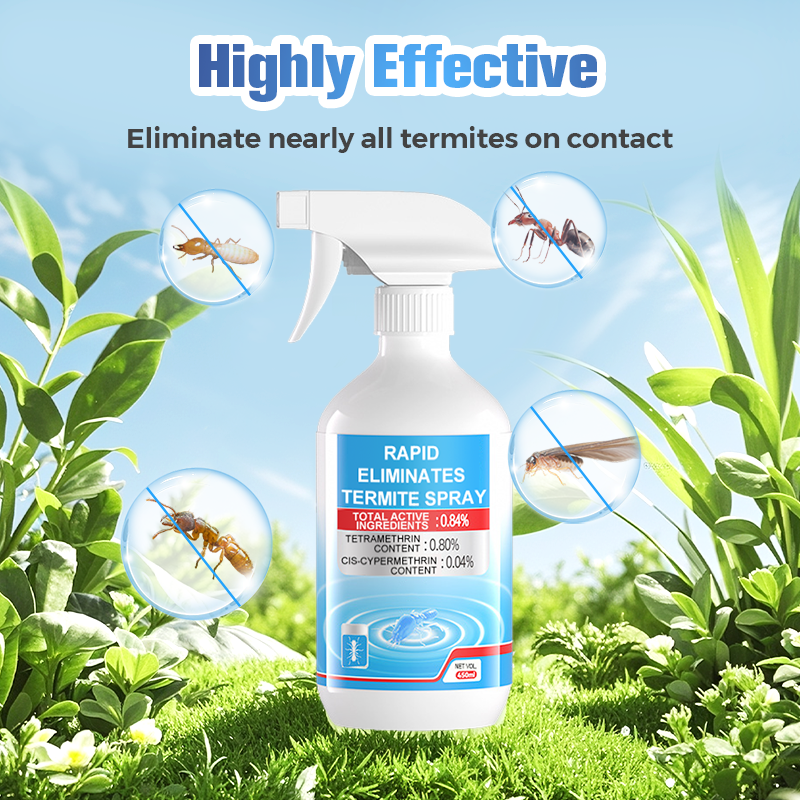 Rapid Élimine les termites en spray avec seringue d'application pour toute la maison
