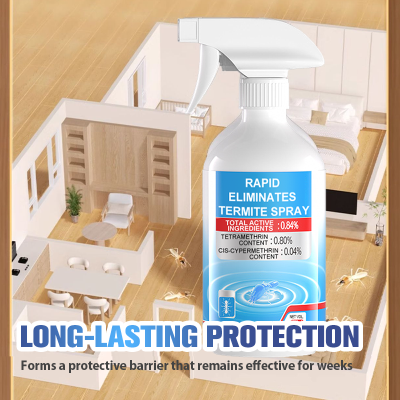 Rapid Élimine les termites en spray avec seringue d'application pour toute la maison