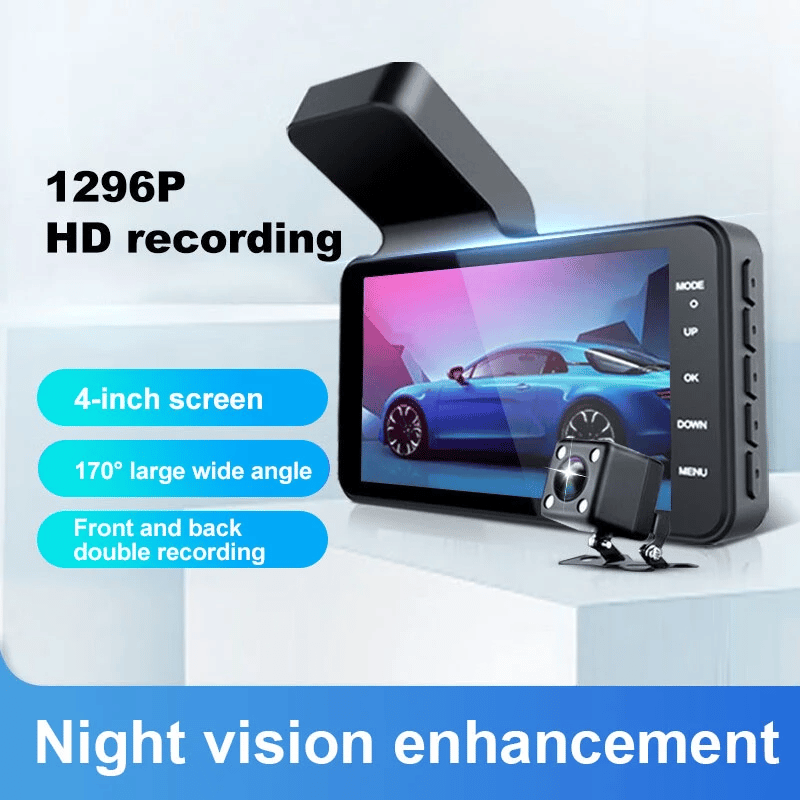 Enregistreur de voiture HD 1080P grand angle 170° avec vision nocturne