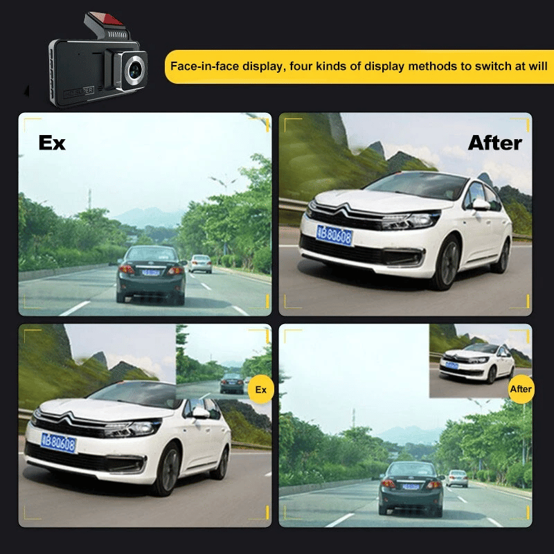 Enregistreur de voiture HD 1080P grand angle 170° avec vision nocturne