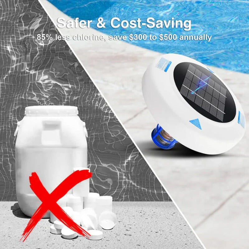 Hard 50% Reduction Limit Solar Pool Ionizer For Crystal Clear Water