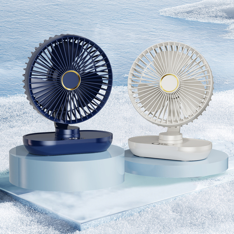 Ventilateur de bureau oscillant portable et rechargeable