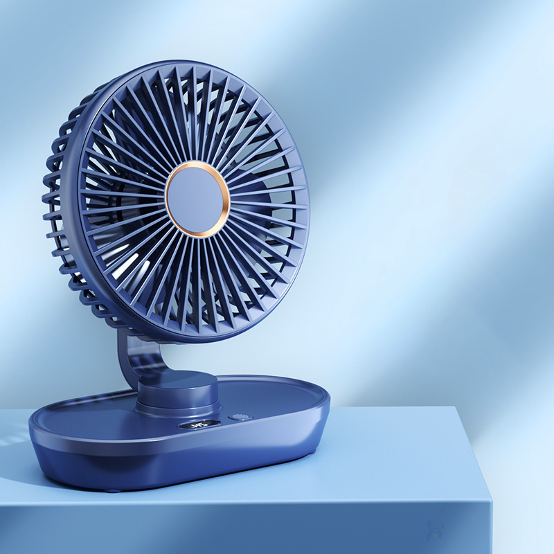Ventilateur de bureau oscillant portable et rechargeable