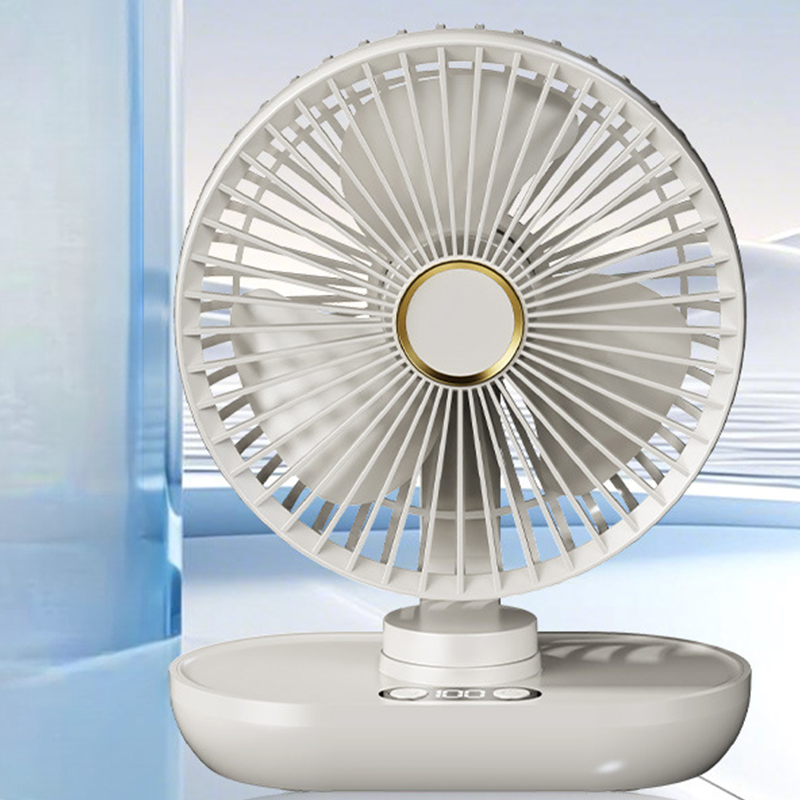 Ventilateur de bureau oscillant portable et rechargeable
