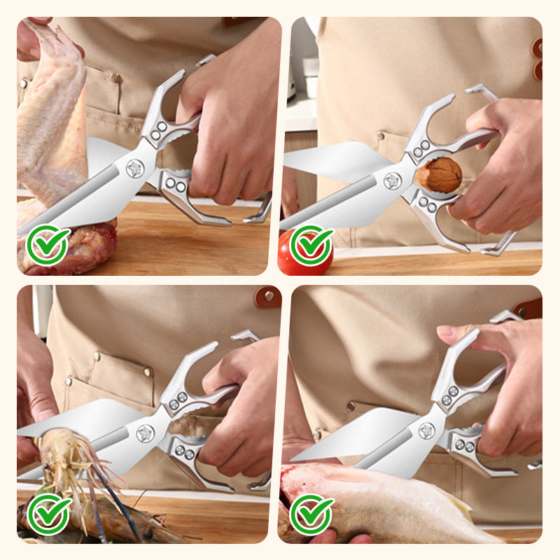 (50% de réduction) Ciseaux de cuisine multifonctionnels et robustes