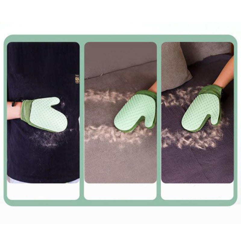 Gants de toilettage pour chiens et chats avec spray intégré