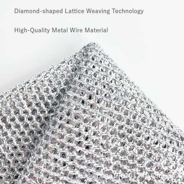 Chiffons de vaisselle métalliques polyvalents et anti-rayures