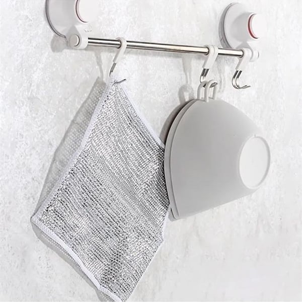 Chiffons de vaisselle métalliques polyvalents et anti-rayures