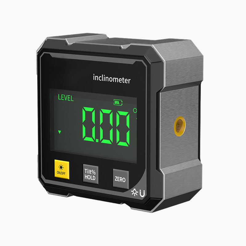Digital Magnetic 4-Sided Angle Gauge with Laser