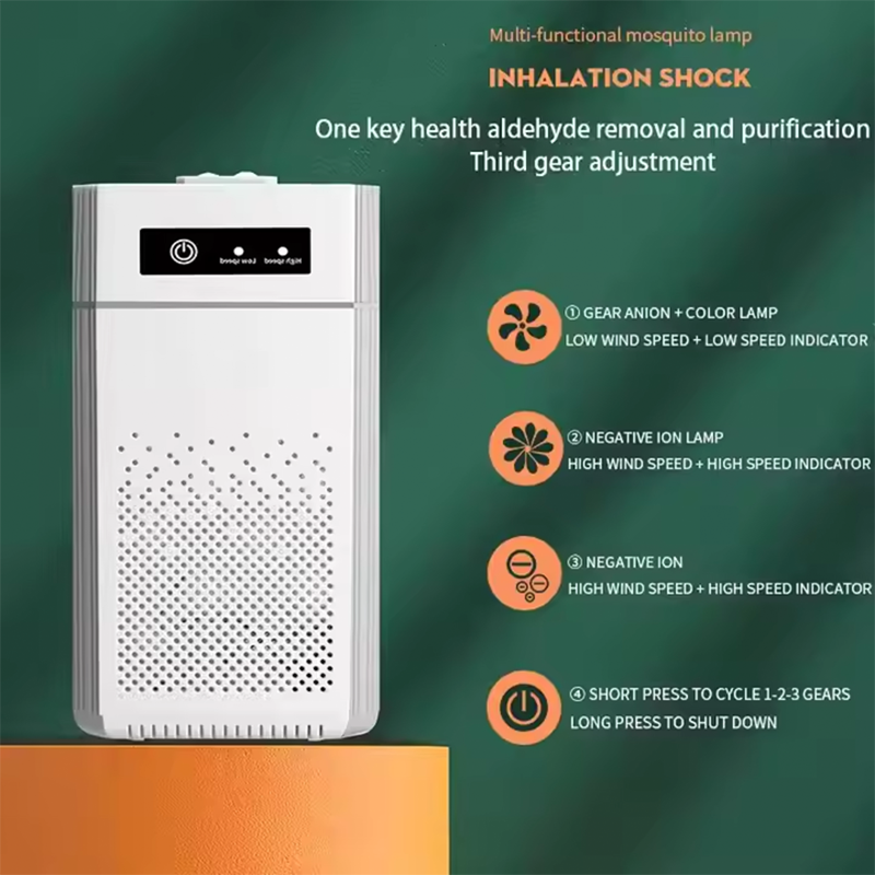 Purificateur d'air domestique. Protection complète pour un air intérieur frais et pur, idéal contre les allergènes, la poussière et les odeurs.