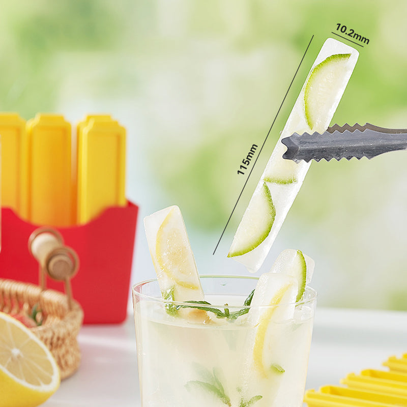 Amusing DIY ice cube set in the shape of fries made of food-grade material