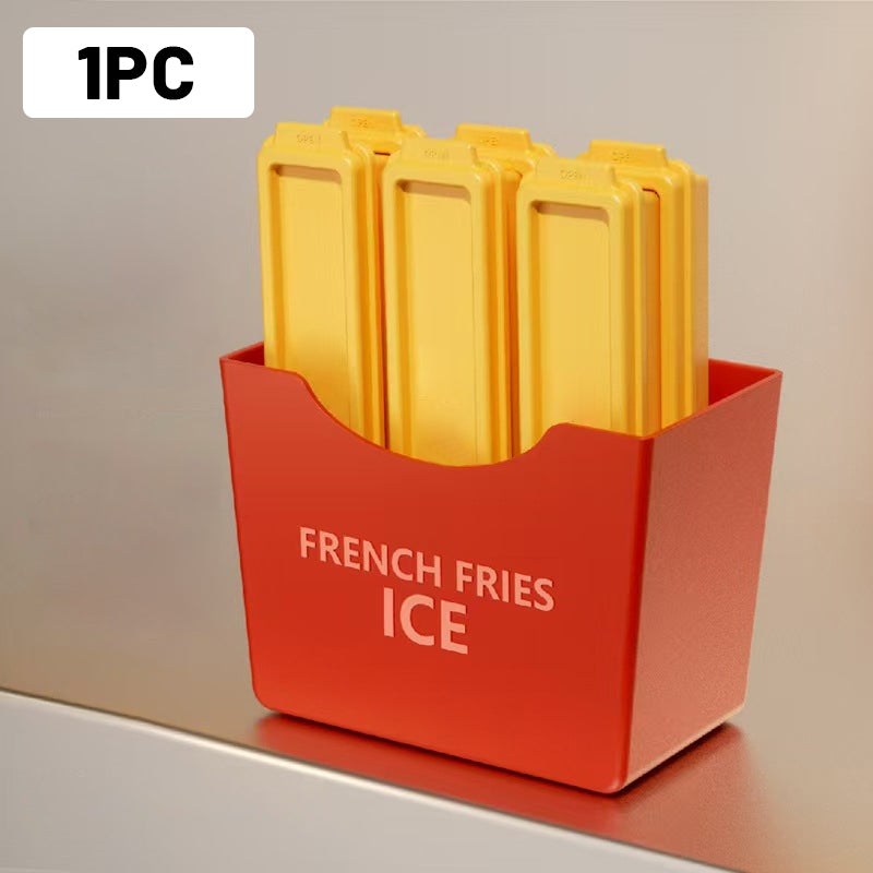 Amusing DIY ice cube set in the shape of fries made of food-grade material