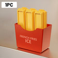 Amusing DIY ice cube set in the shape of fries made of food-grade material