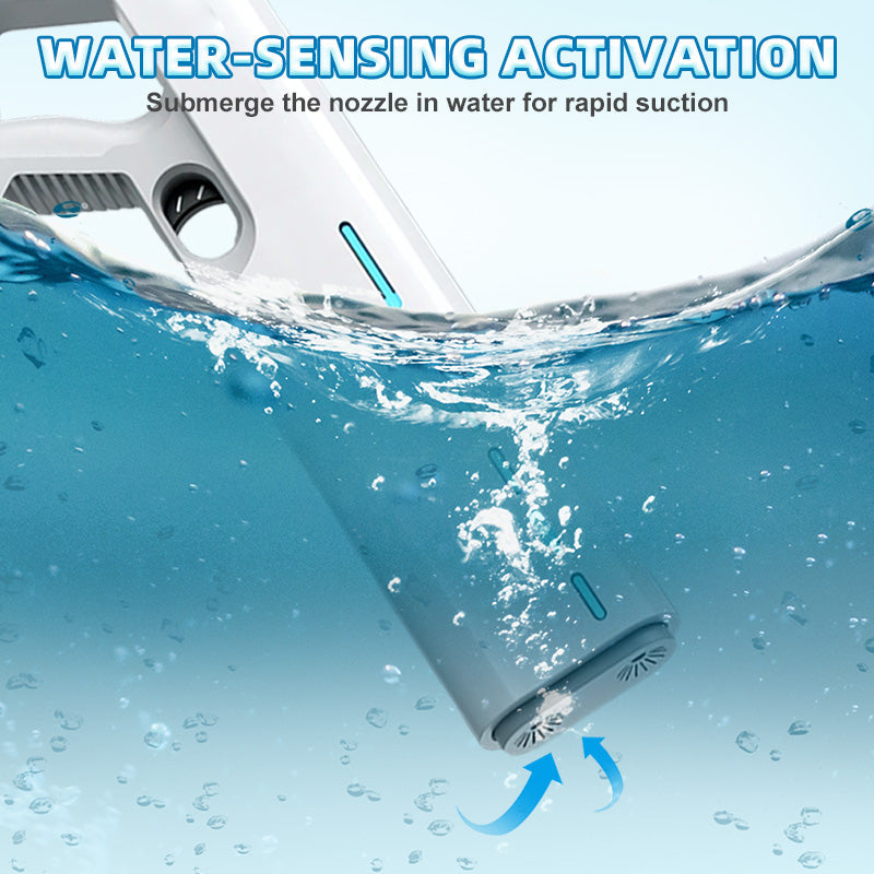 High-performance water blower with automatic suction system