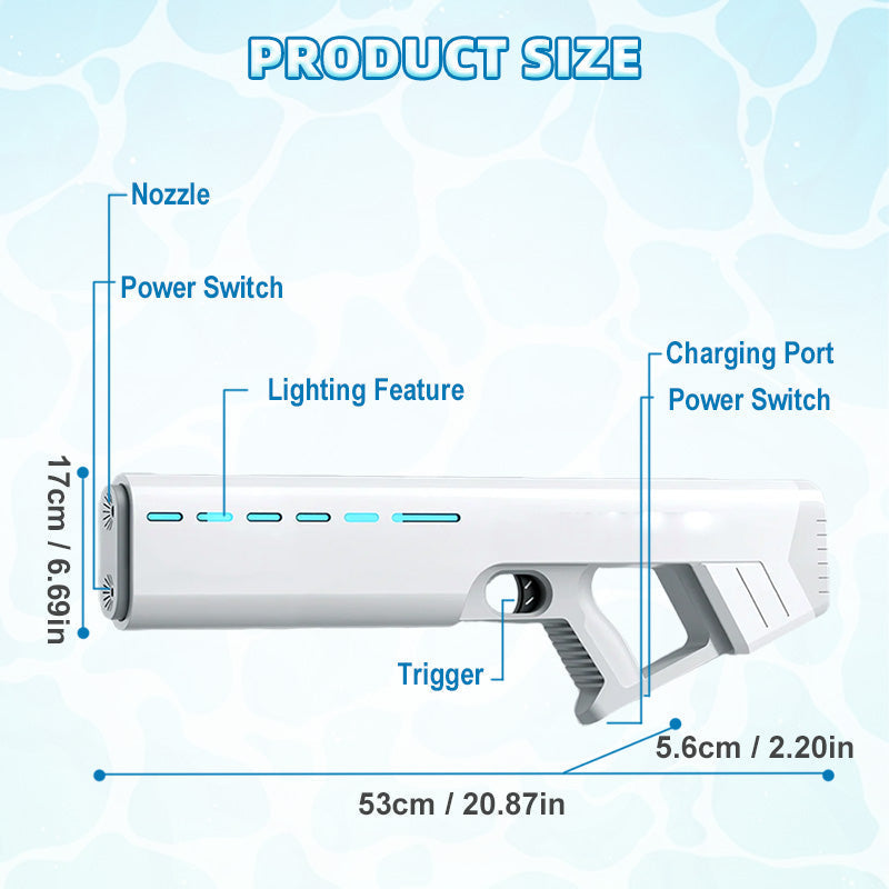 High-performance water blower with automatic suction system