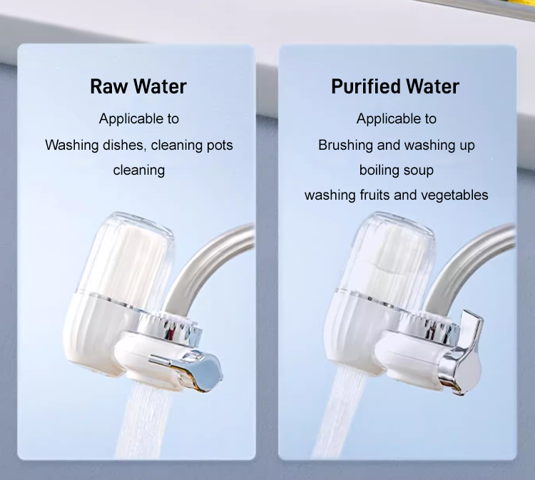 Joli cadeau* Purificateur d'eau pour robinet, 5 couches de filtration par rayonnement