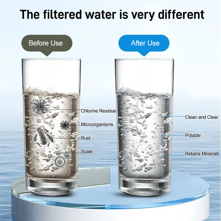 Joli cadeau* Purificateur d'eau pour robinet, 5 couches de filtration par rayonnement