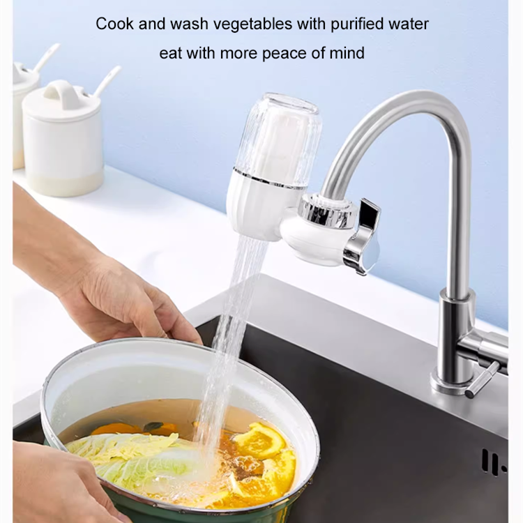 Joli cadeau* Purificateur d'eau pour robinet, 5 couches de filtration par rayonnement