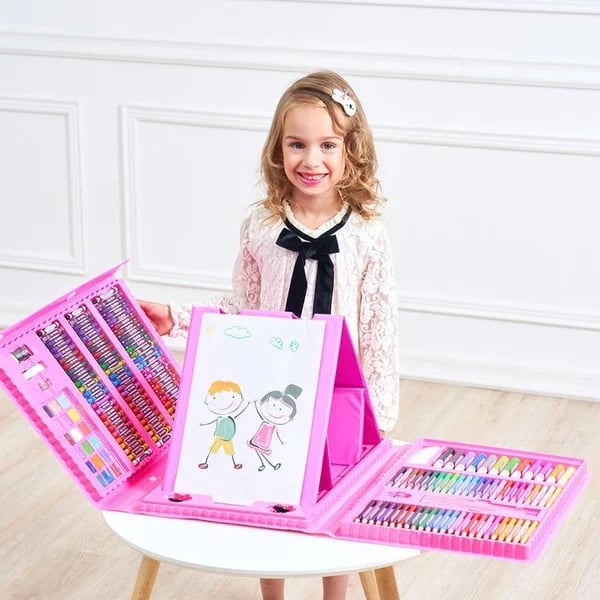 Coffret d'art créatif de luxe 6 en 1, cadeau idéal pour les enfants : chaque enfant est un artiste.