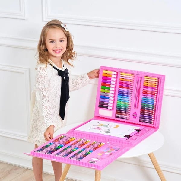 Coffret d'art créatif de luxe 6 en 1, cadeau idéal pour les enfants : chaque enfant est un artiste.