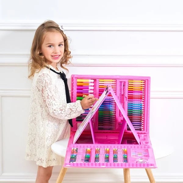 Coffret d'art créatif de luxe 6 en 1, cadeau idéal pour les enfants : chaque enfant est un artiste.